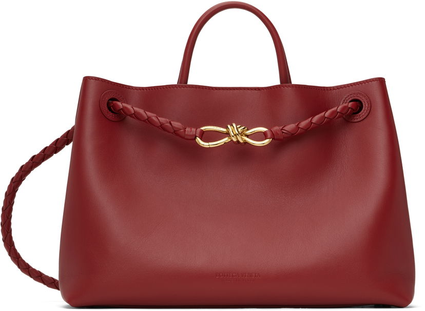 Сумочка Bottega Veneta Bottega Veneta Andiamo Leather Shoulder Bag Червоний | 810214 V4O94