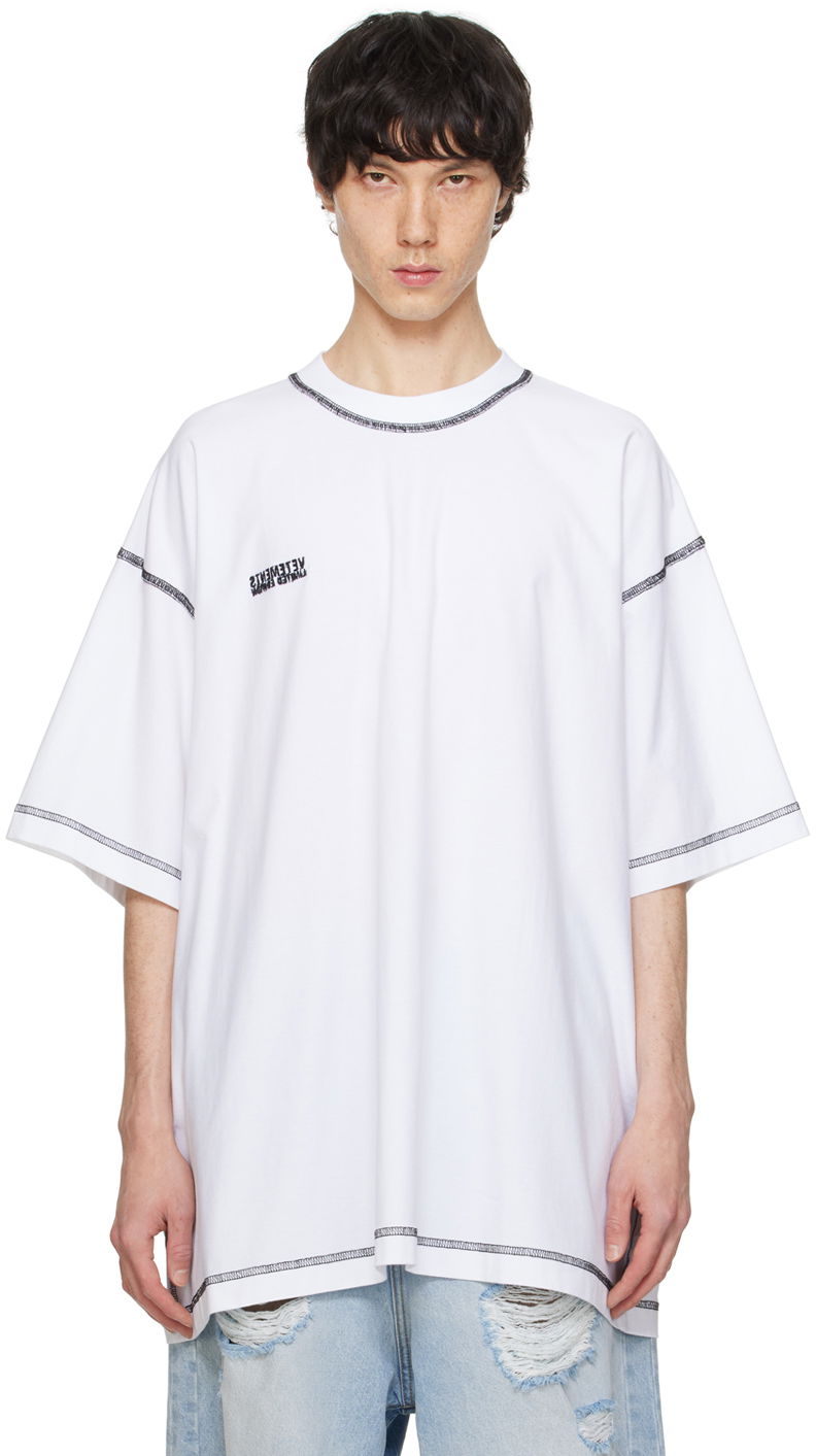 Футболка VETEMENTS Inside Out T-Shirt білий | UE64TR600WB
