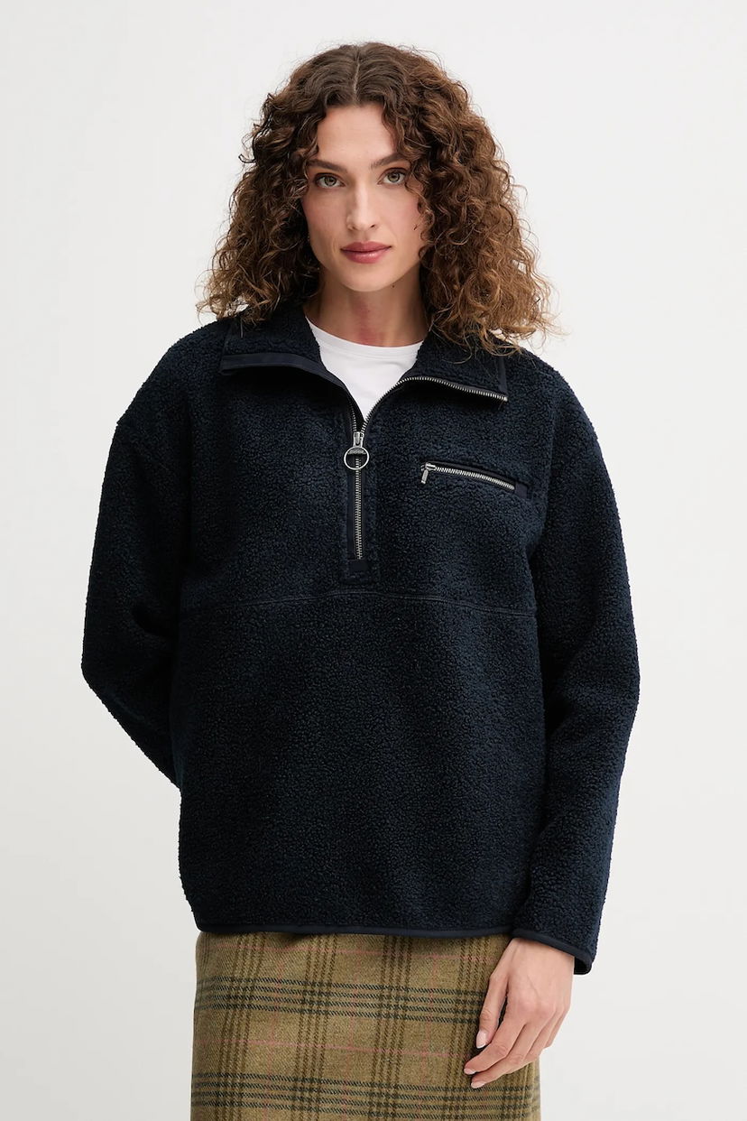 Світшоти Barbour Barbour Mersea Fleece Pullover темно-синій | LOL0568