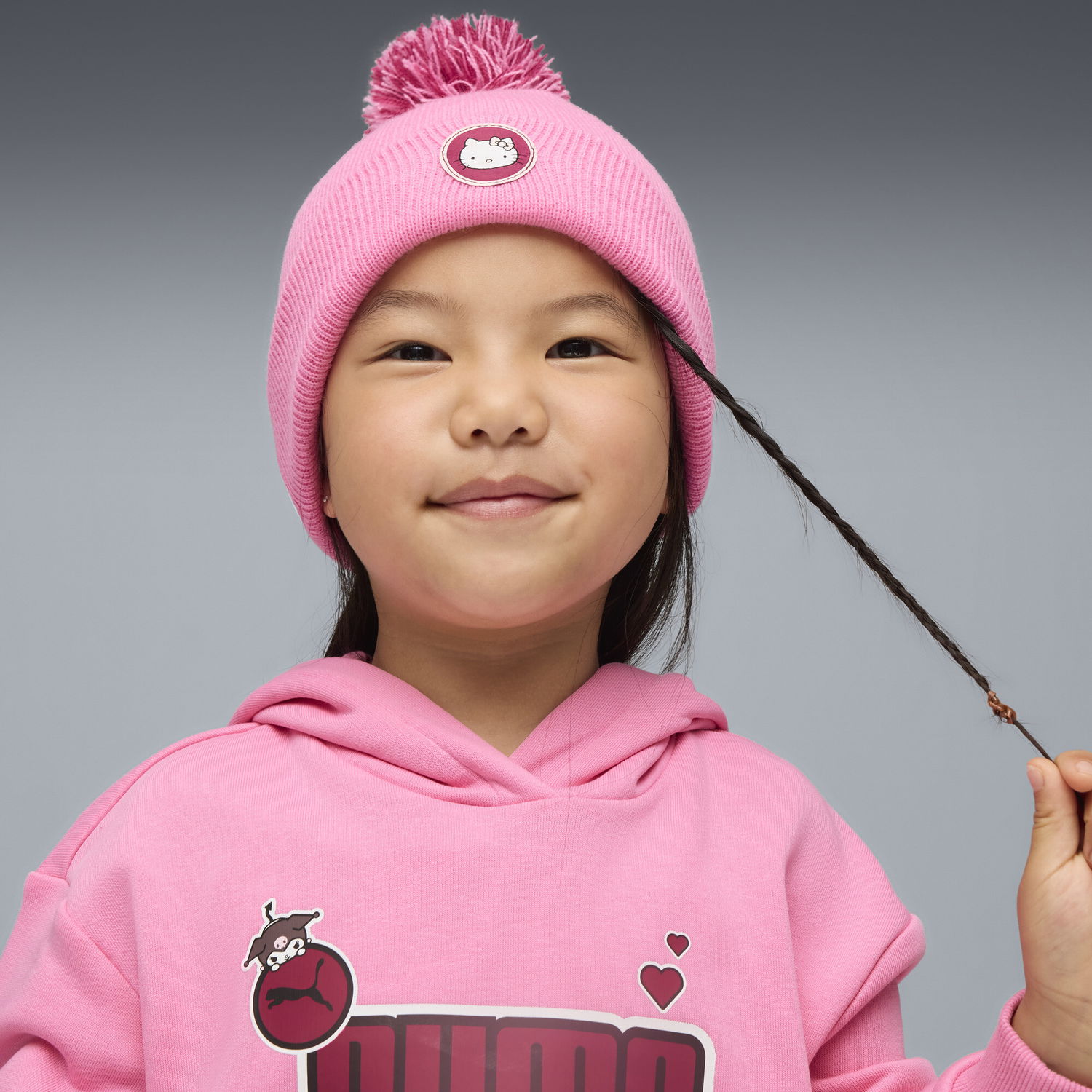Шапка Puma PUMA x HELLO KITTY AND FRIENDS Pom-pom Beanie Рожевий | 026562_01, 1