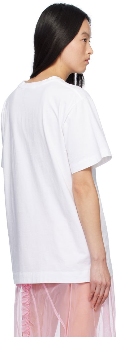 Футболка Simone Rocha Simone Rocha Carnation Print T-Shirt білий | 5195P32A-W 0569, 2