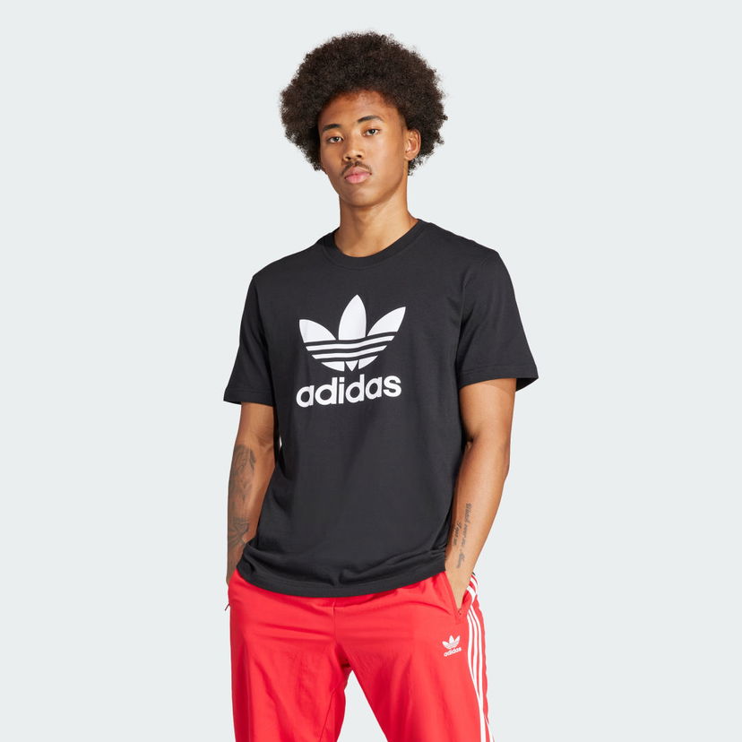 Футболка adidas Originals Adicolor Trefoil Tee чорний | IU2364