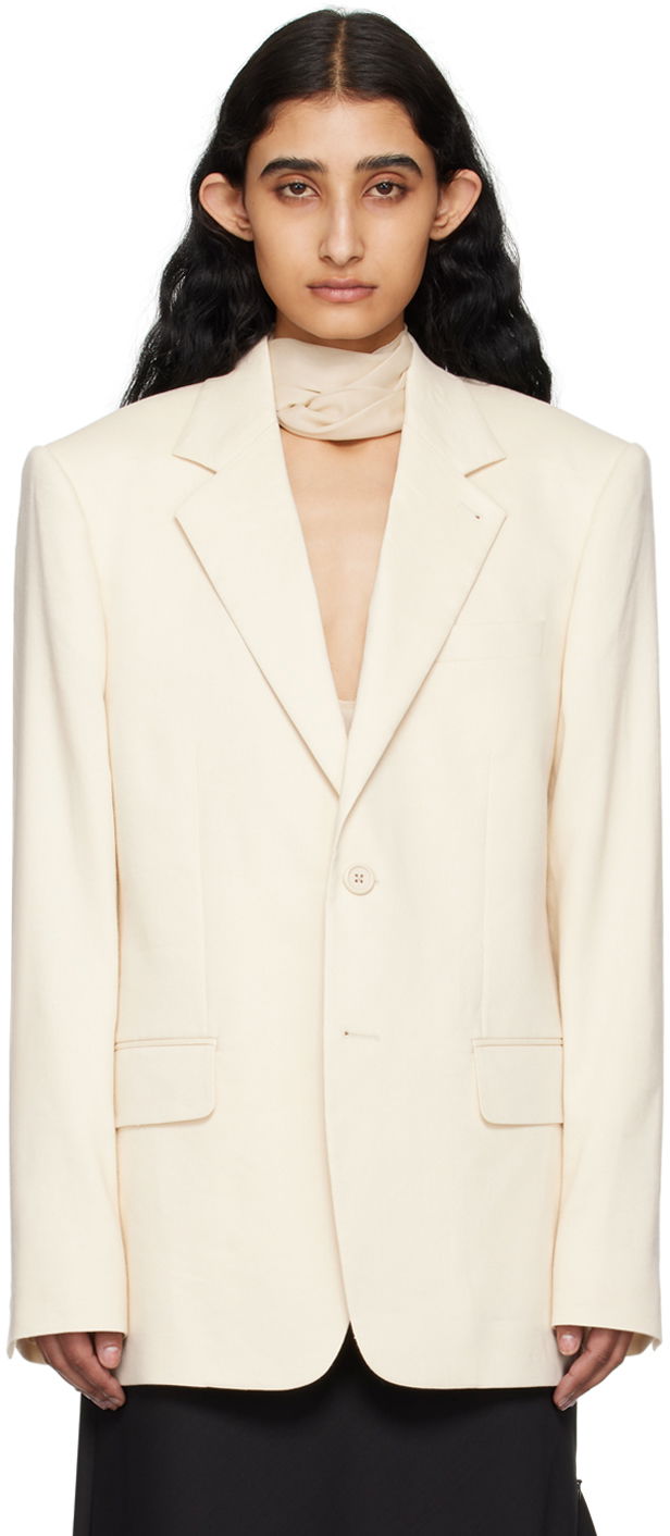 Куртка Helmut Lang Helmut Lang Classic Blazer білий | O04HM103