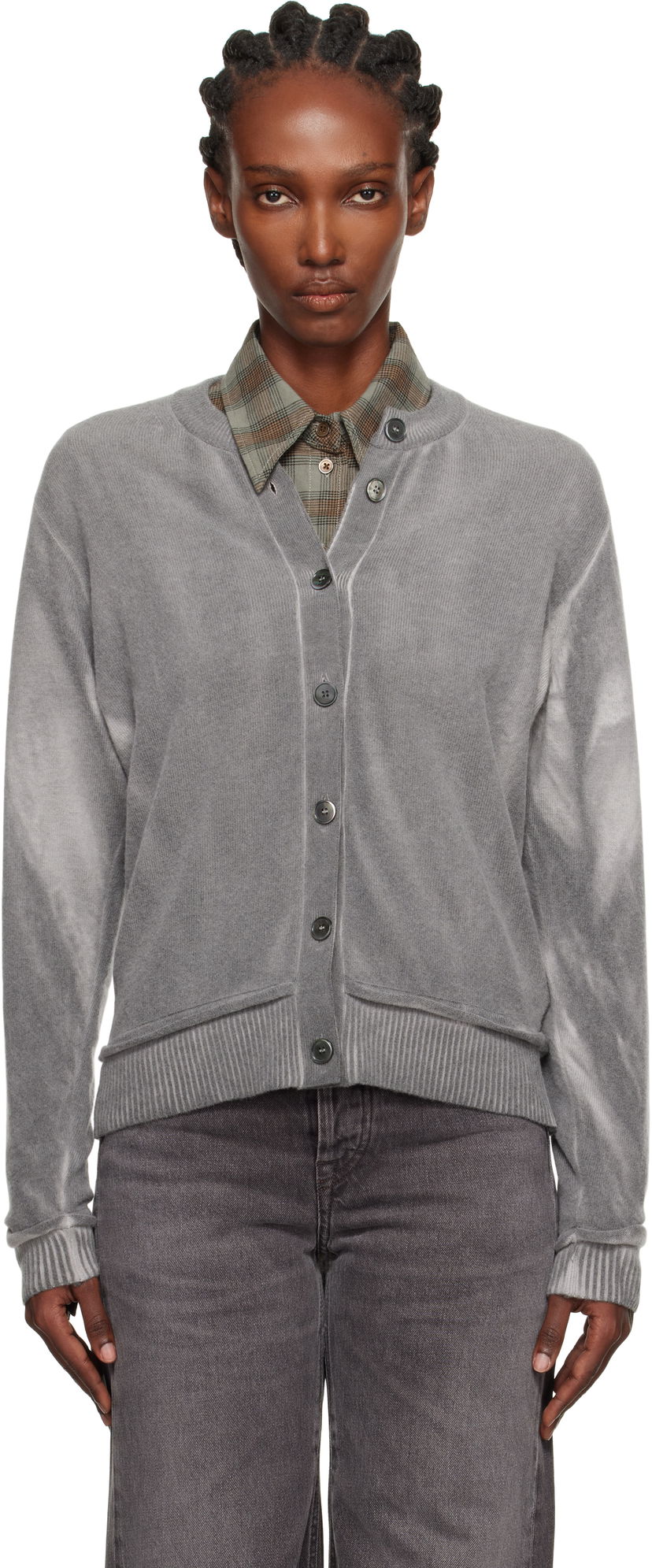 Cветр OUR LEGACY OUR LEGACY Dual Cardigan Сірий | W4253DG