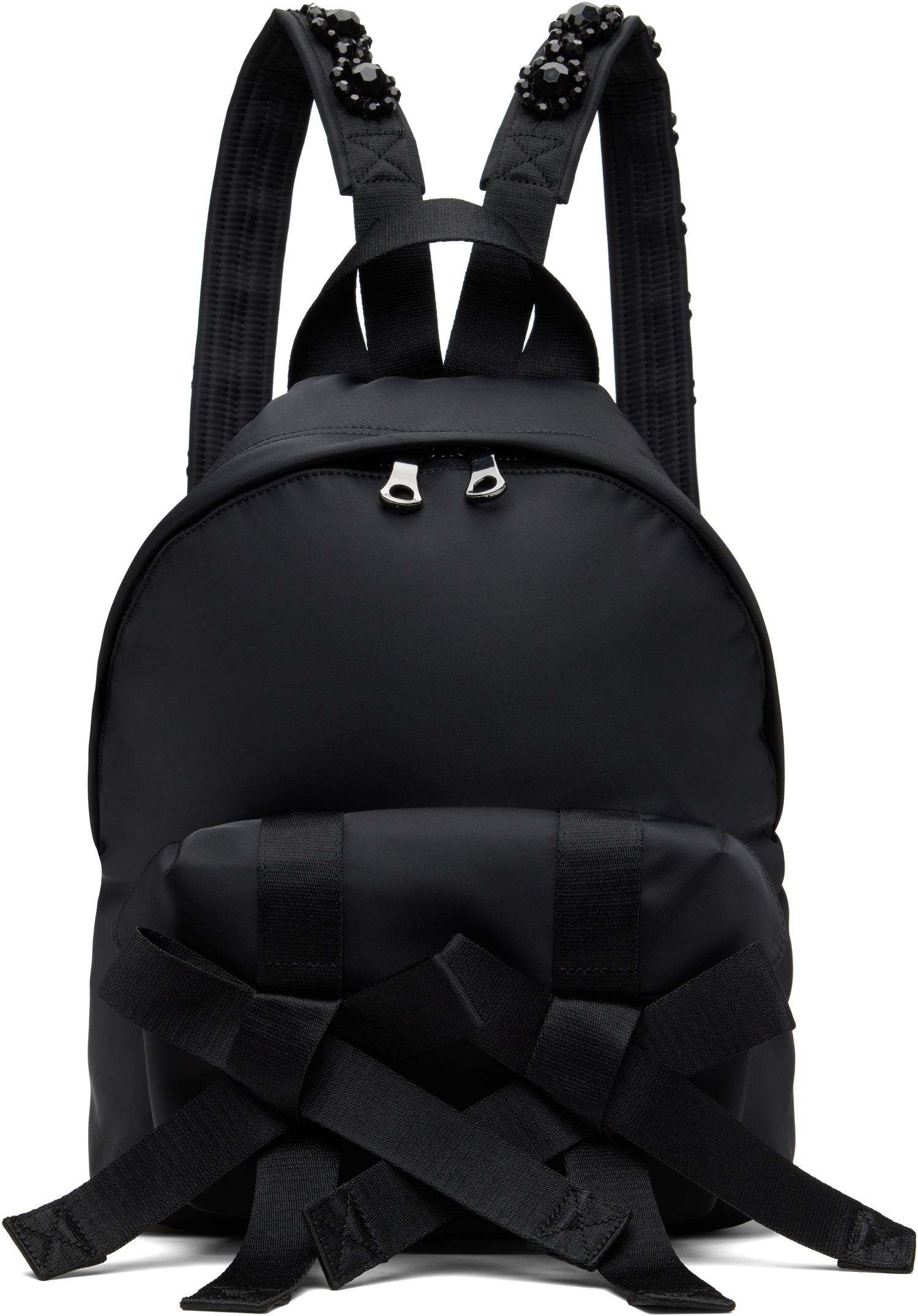 Рюкзак Simone Rocha Simone Rocha Beaded Utility Bow Backpack чорний | BAG179TB-M 0761, 0
