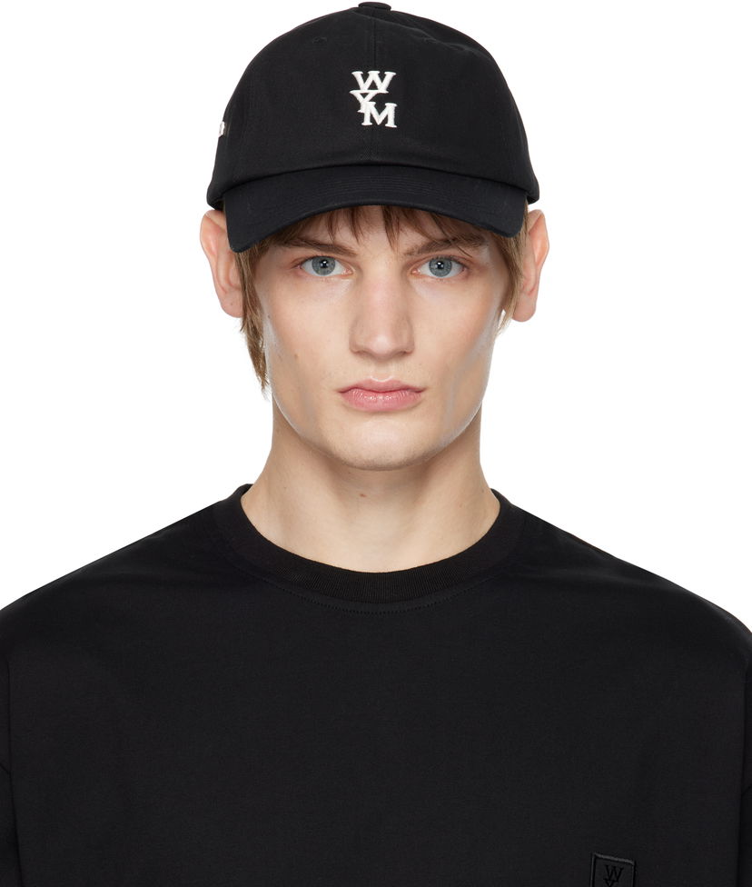 Кепка WOOYOUNGMI Logo Ball Cap чорний | W243AC51