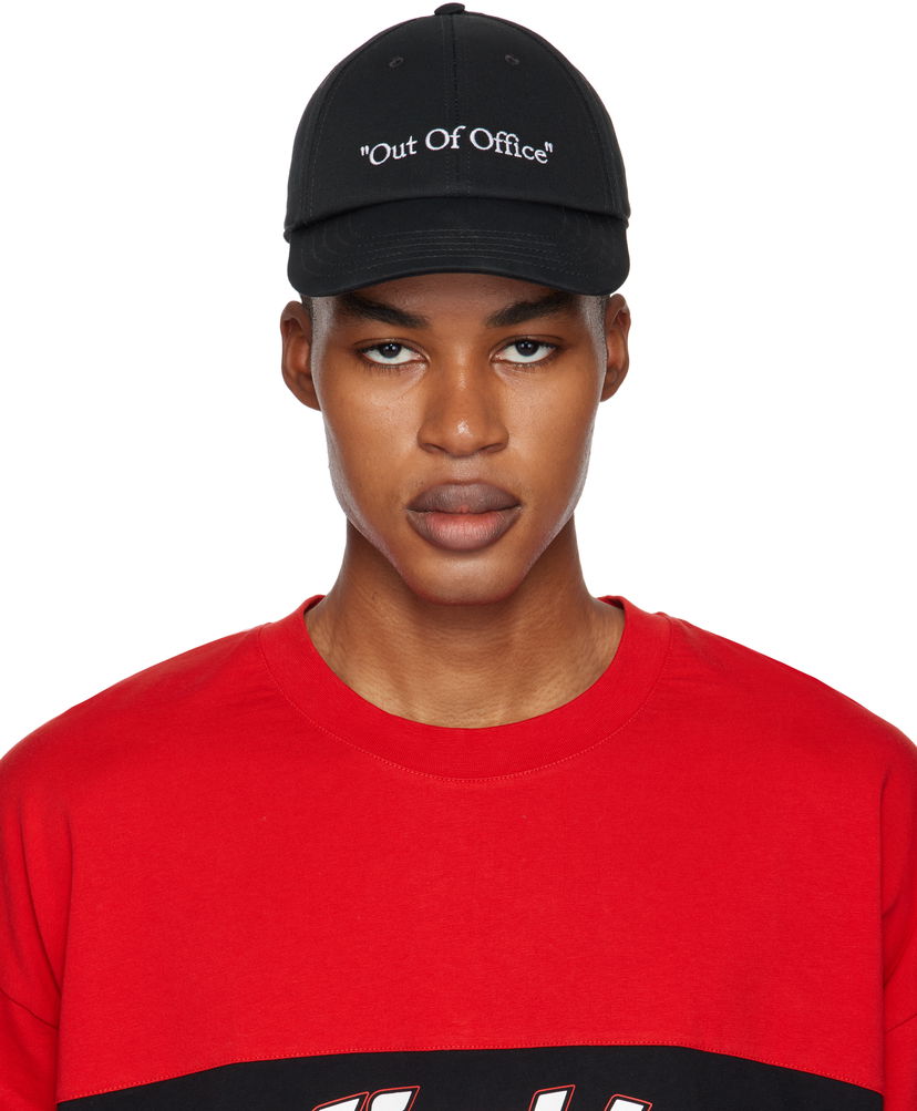 Кепка Off-White 'Out Of Office' Cap чорний | OMLB069F24FAB0091001