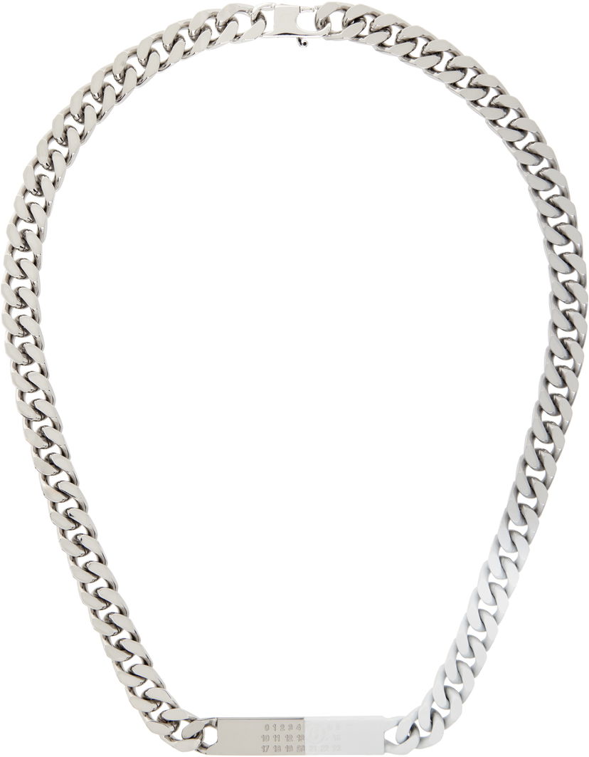 Кольє Maison Margiela MM6 Maison Margiela Chain Necklace with Numbers Pendant Металік | SM6UU0033 P8339
