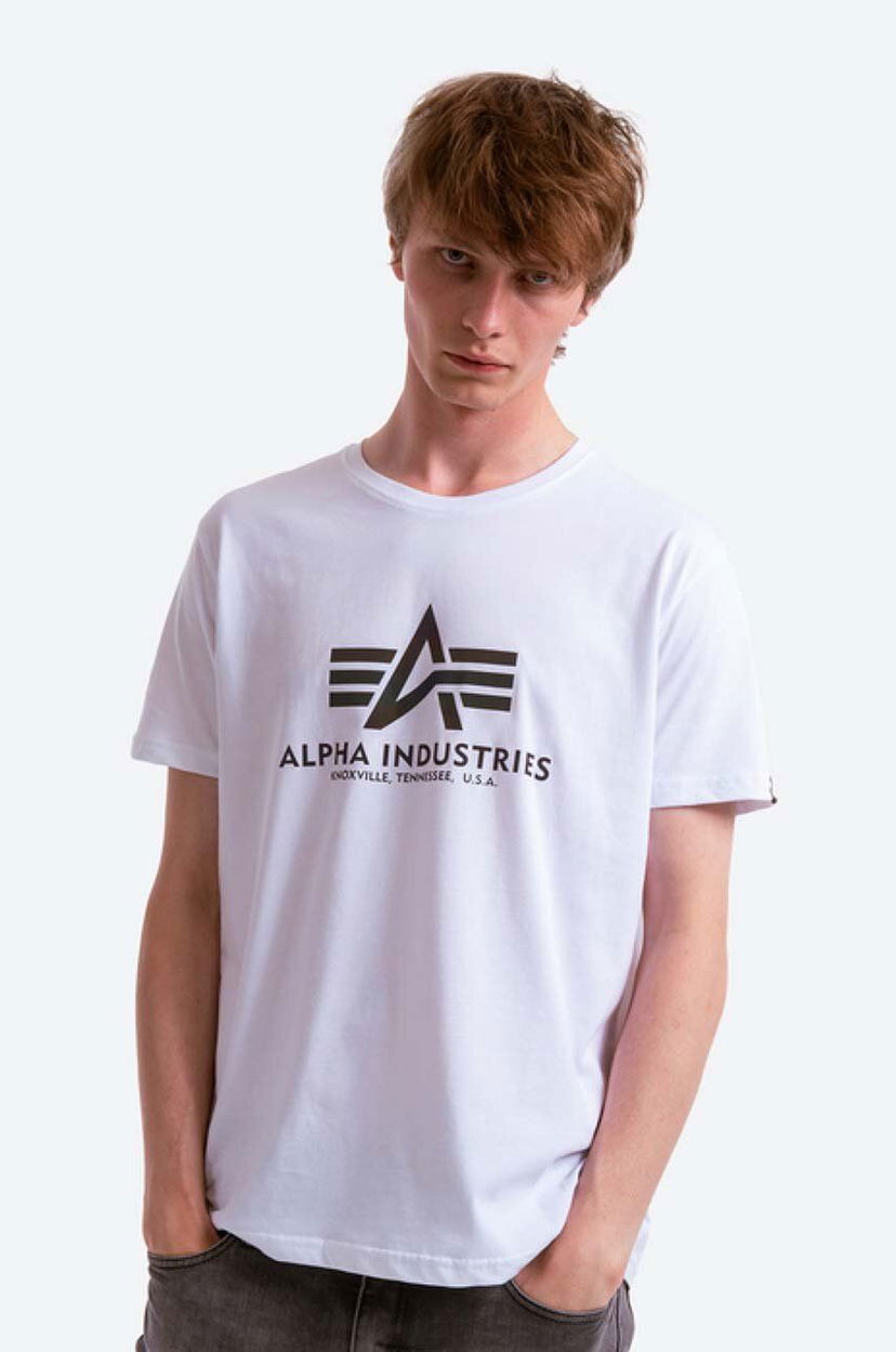 Футболка Alpha Industries Reflective Logo Graphic T-Shirt білий | 100501RR.09