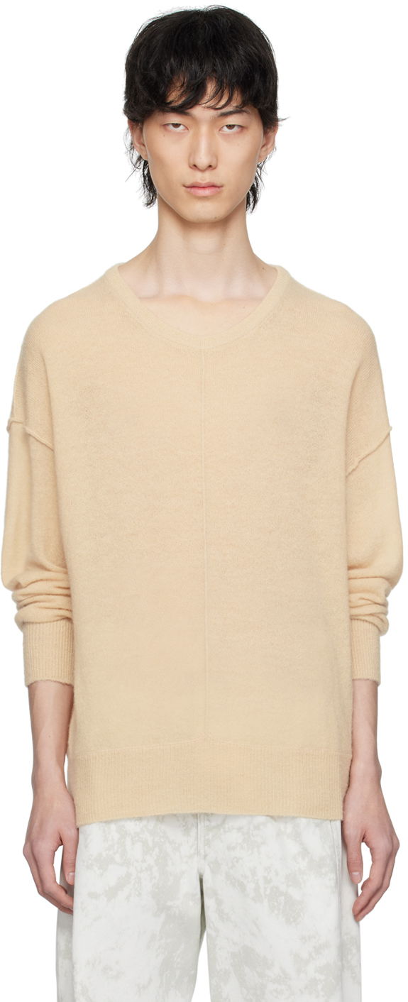 Cветр LEMAIRE Light Knit Sweater бежевий | TO1202 LK1019