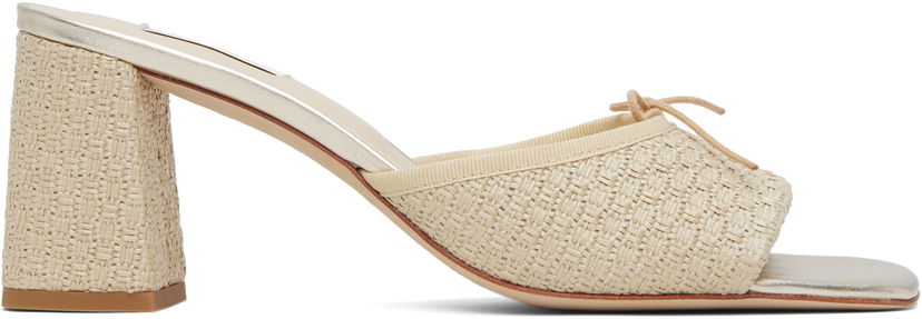 Аксесуари Repetto Repetto Jordana Raffia Mules бежевий | VX4173RAFD