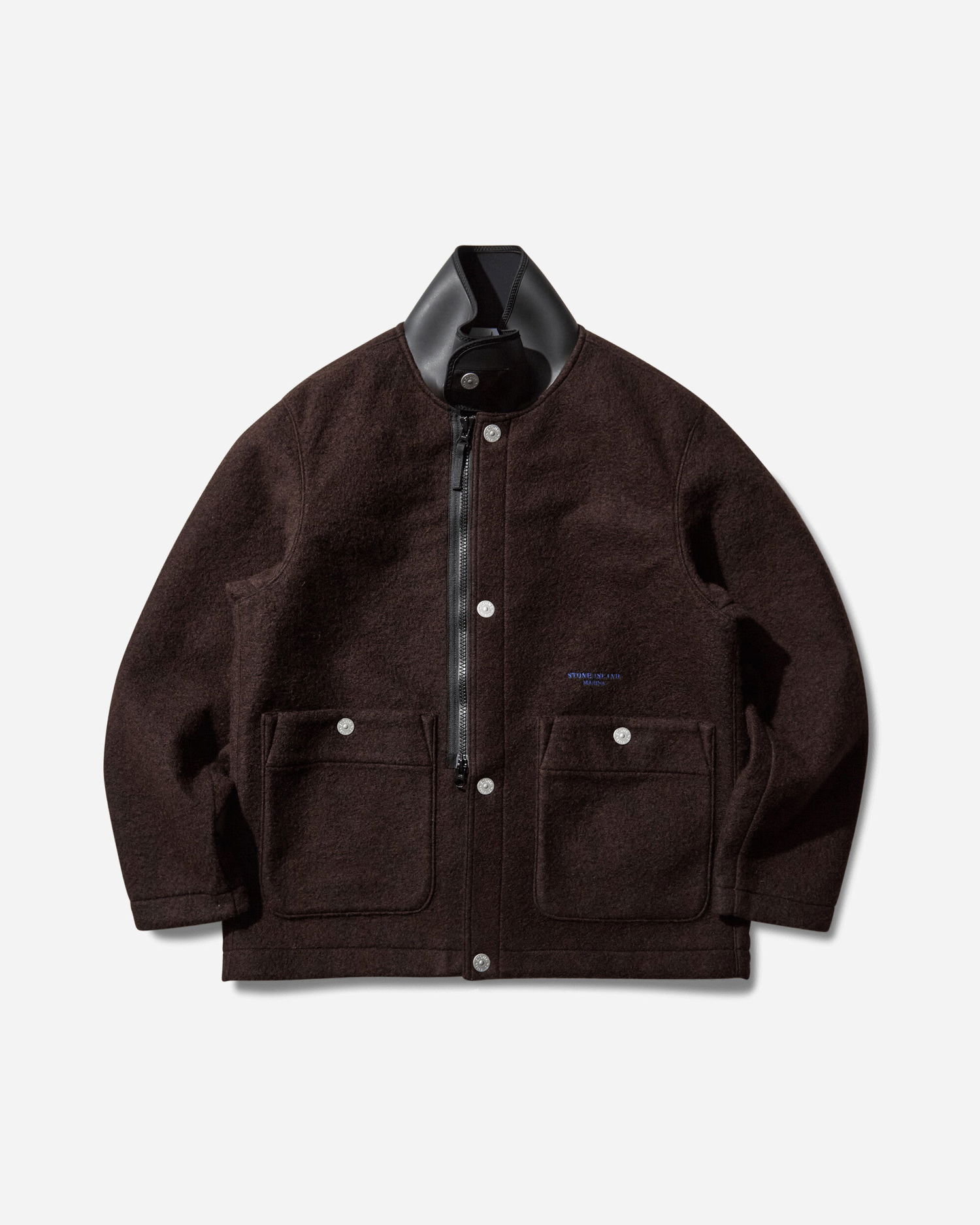 Куртка Stone Island Shell-Trimmed Brushed Wool Jacket Коричневий | K2S15-Q100020-S0X22 V007B, 1