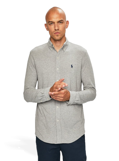 Сорочка Polo by Ralph Lauren Featherweight Mesh Shirt Сірий | 710654408019