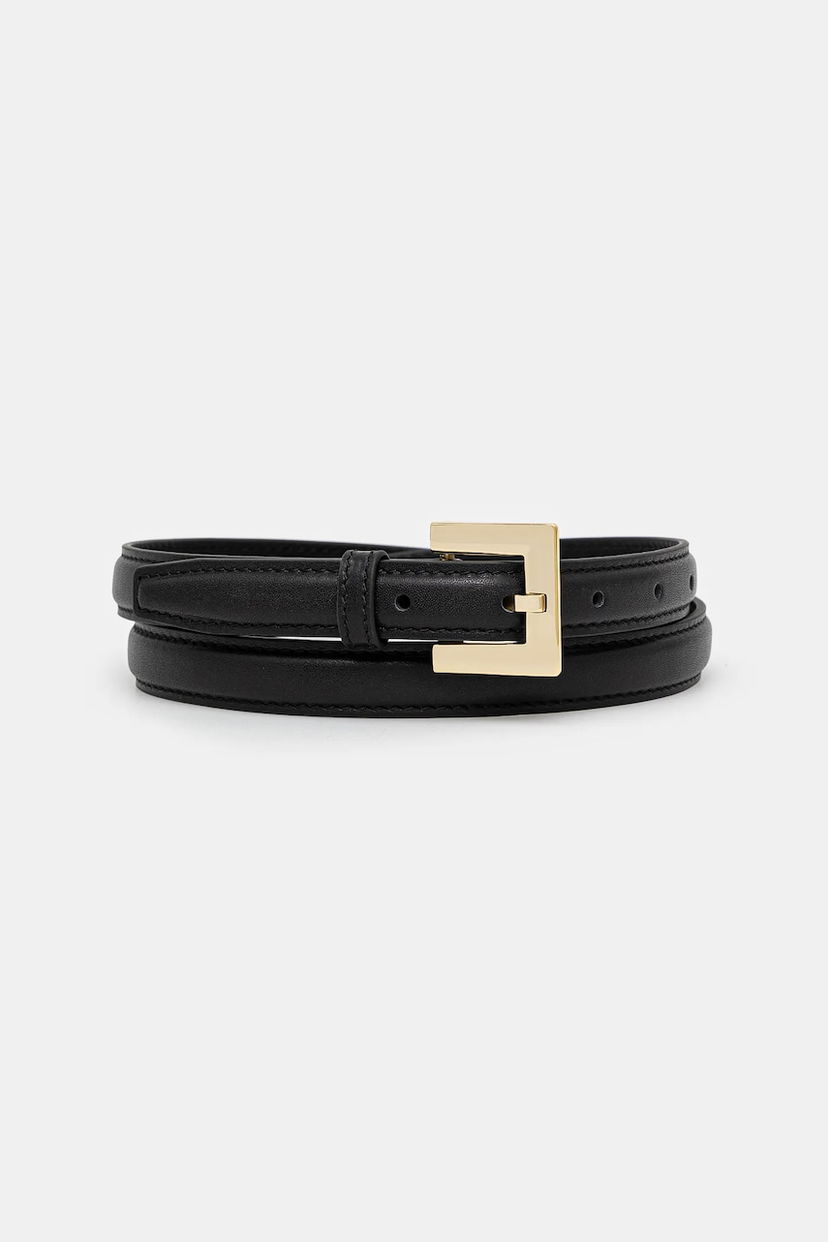 Ремені Anine Bing Anine Bing Nicola Leather Belt чорний | A.12.2178