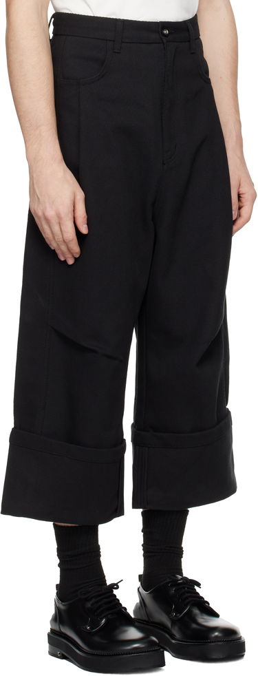 Штани ADER ERROR Trousers With Cuffed Hems чорний | BN01FWBT0102BK, 1