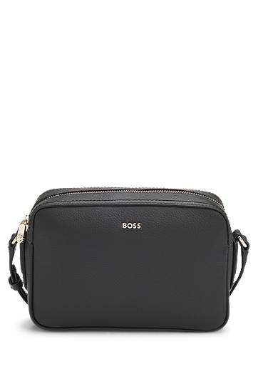 Сумка BOSS BOSS Grained Leather Crossbody Bag чорний | 50547733