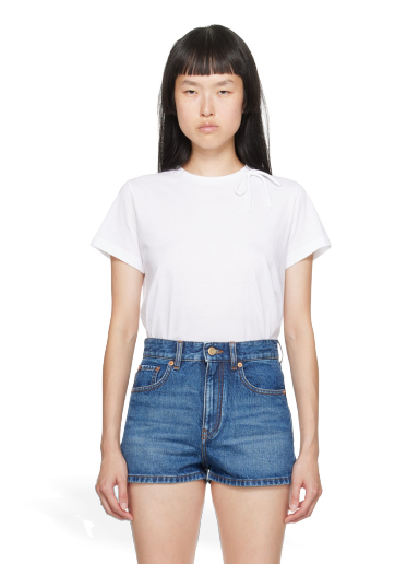 Футболка Valentino White Bow білий | 3B3MG21J81G