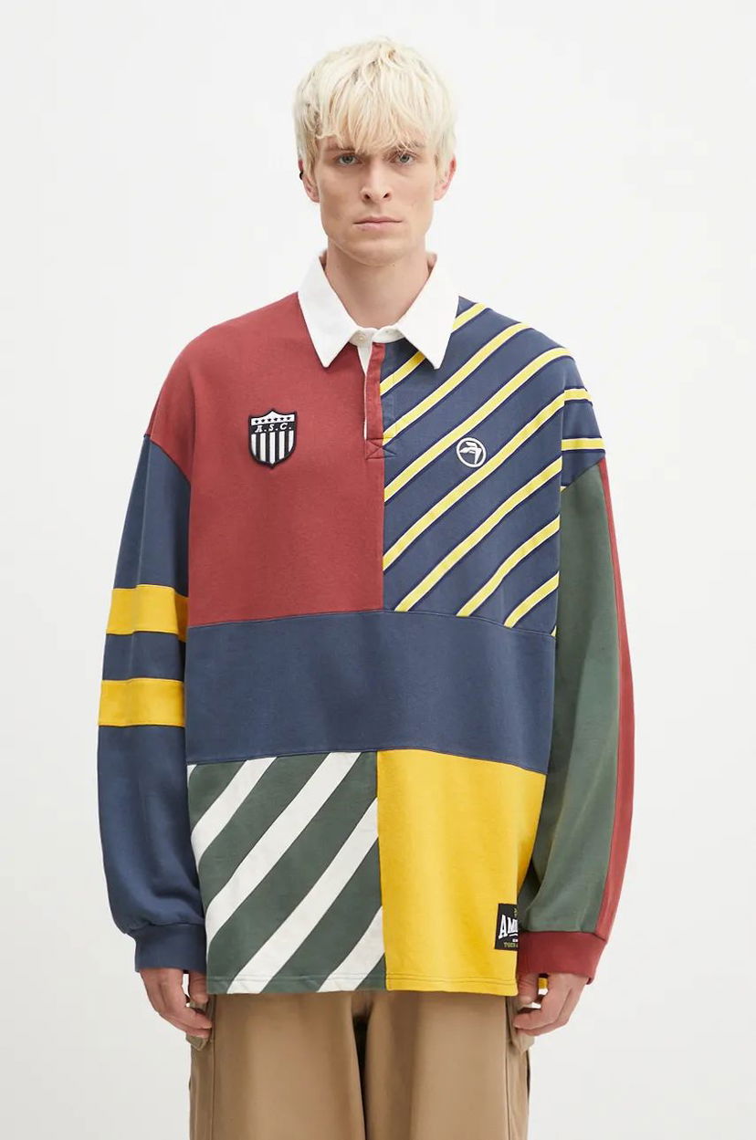 Сорочка поло Ambush Patchwork Rugby Shirt Різнокольоровий | BMGC004F24JER0018484