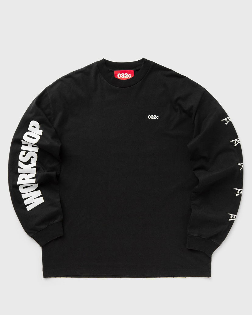 Футболка 032C NERVE SHATTER BOXY LONGSLEEVE чорний | F24-URC-0251-050