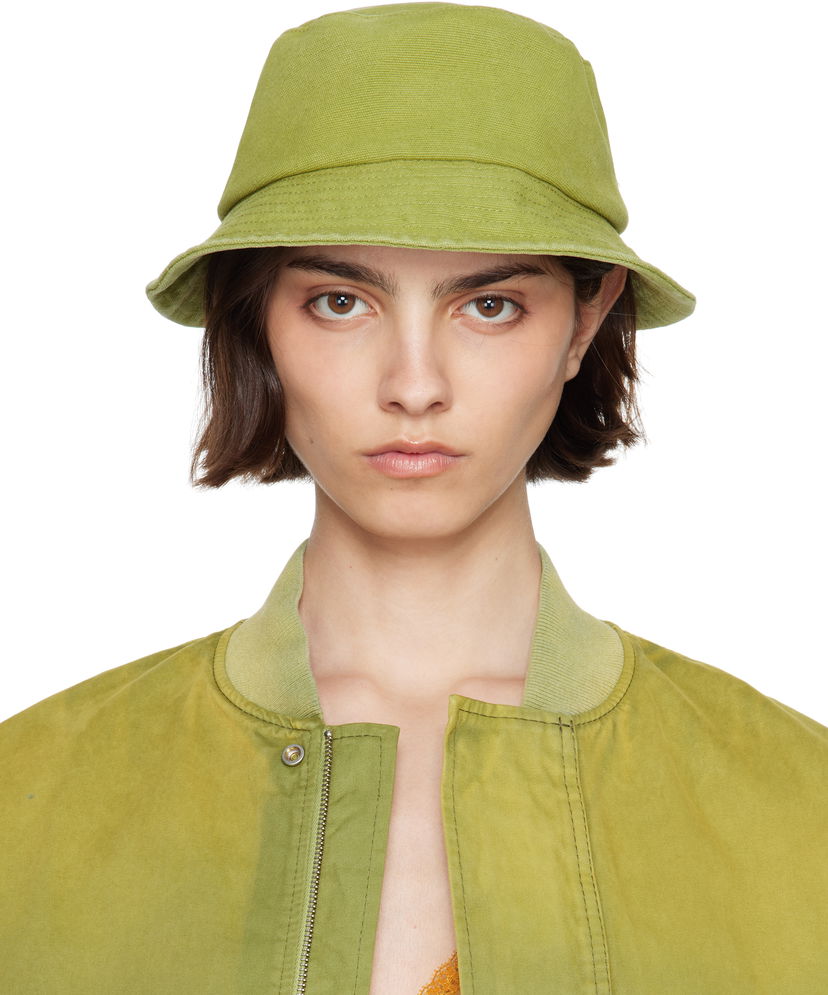 Капелюх JW Anderson JW Anderson Anchor Logo Bucket Hat Зелений | AC0399-FA0453