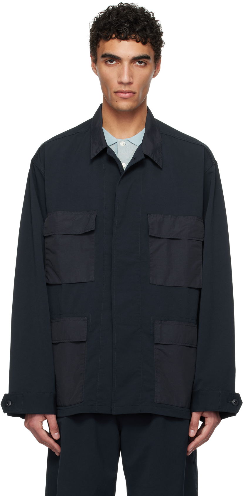 Сорочка NANAMICA nanamica ALPHADRY Utility Jacket темно-синій | S25SA048U