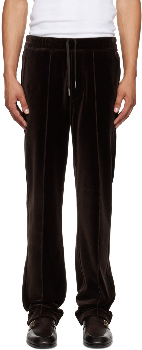 Спортивні штани Tom Ford Brown Pinched Seam Sweatpants Коричневий | JAL016-JMC009S23