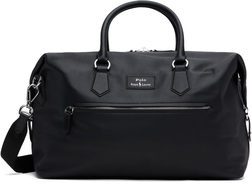 Дорожня сумка Polo by Ralph Lauren Ralph Lauren Smooth Leather Large Duffle Bag чорний | 405962455001