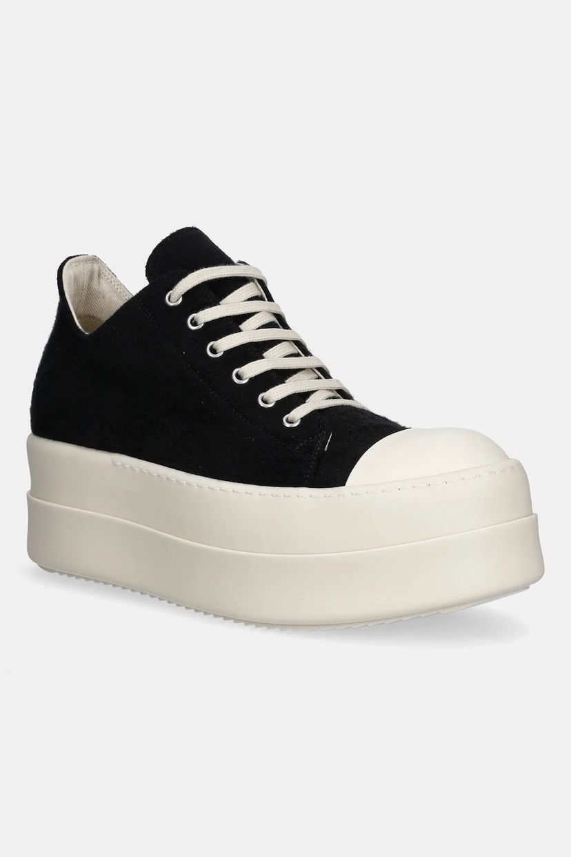Кросівки та взуття Rick Owens Rick Owens DRKSHDW Double Bumper Low чорний | DU02E7832.BMO