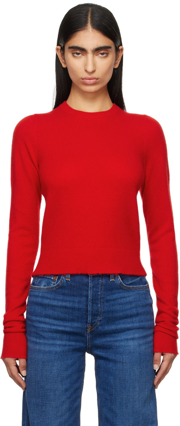 Cветр RE/DONE Cashmere Crewneck Sweater Червоний | 697-10WXLSCRW