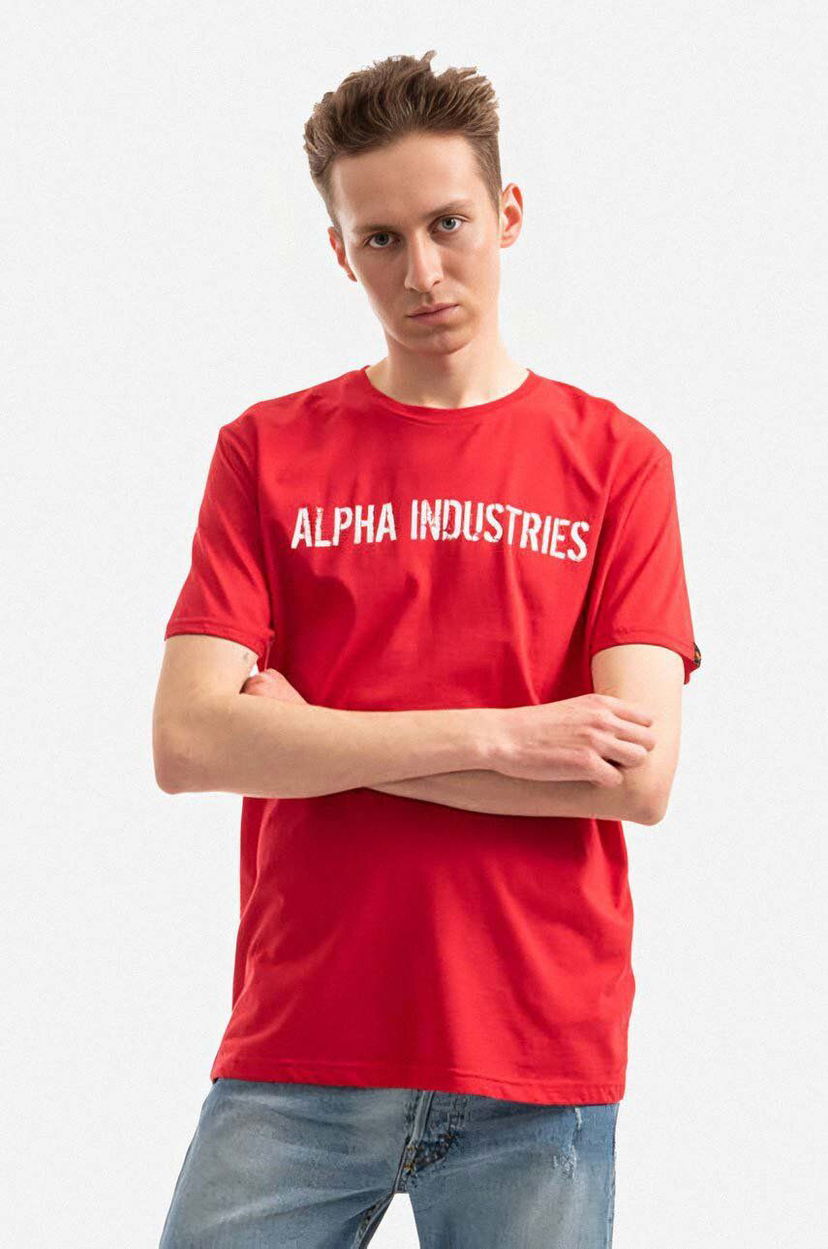 Футболка Alpha Industries T-Shirt With Print Червоний | 116512.451
