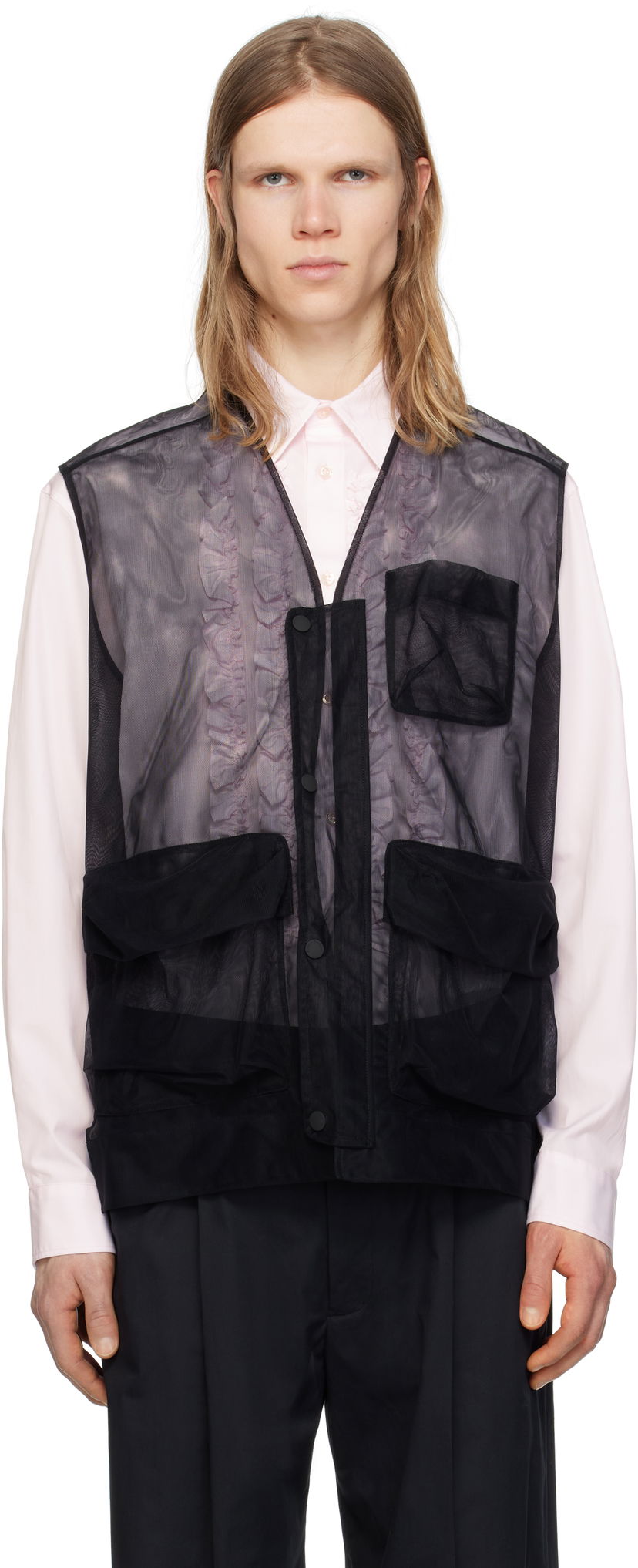 Жилет Simone Rocha Simone Rocha Multi Pocket Utility Vest чорний | 5347D 0069