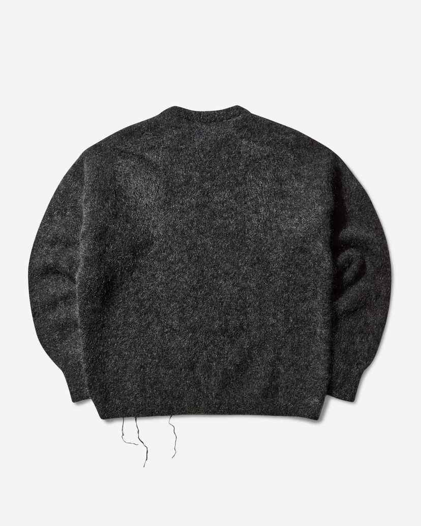 Cветр ROA Dropstitch Mohair Knit Crewneck Sweater чорний | RBMW0522YA76 ANT0001