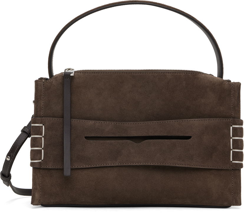 Сумка JW Anderson JW Anderson Loafer Suede Shoulder Bag Коричневий | HB0716-LA0364