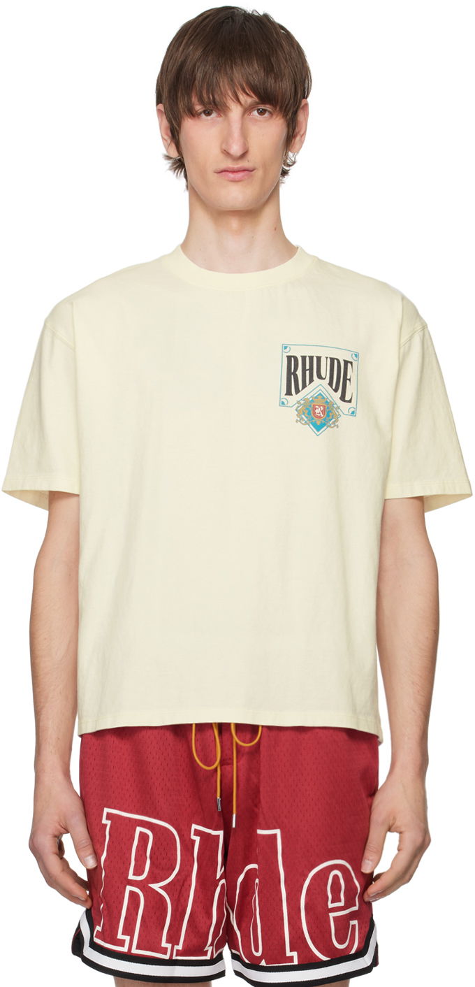 Футболка Rhude Card T-Shirt бежевий | RHSS24TT25012611