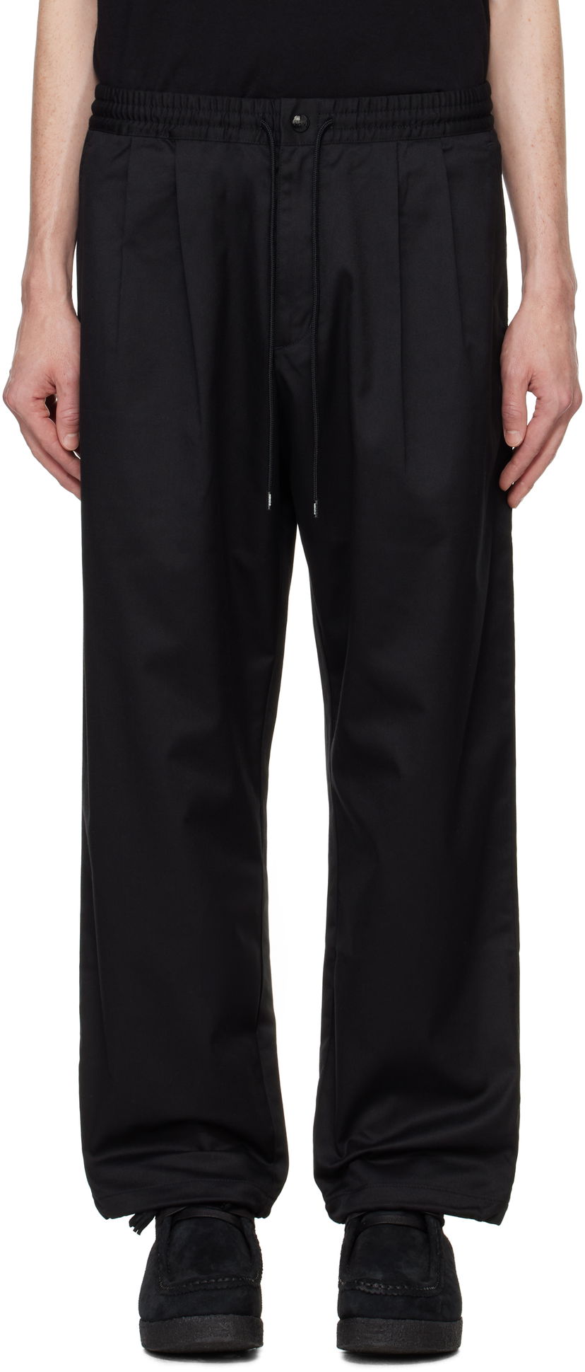 Штани Neighborhood Baggy Silhouette Easy Trousers чорний | 242AQNH-PTM01