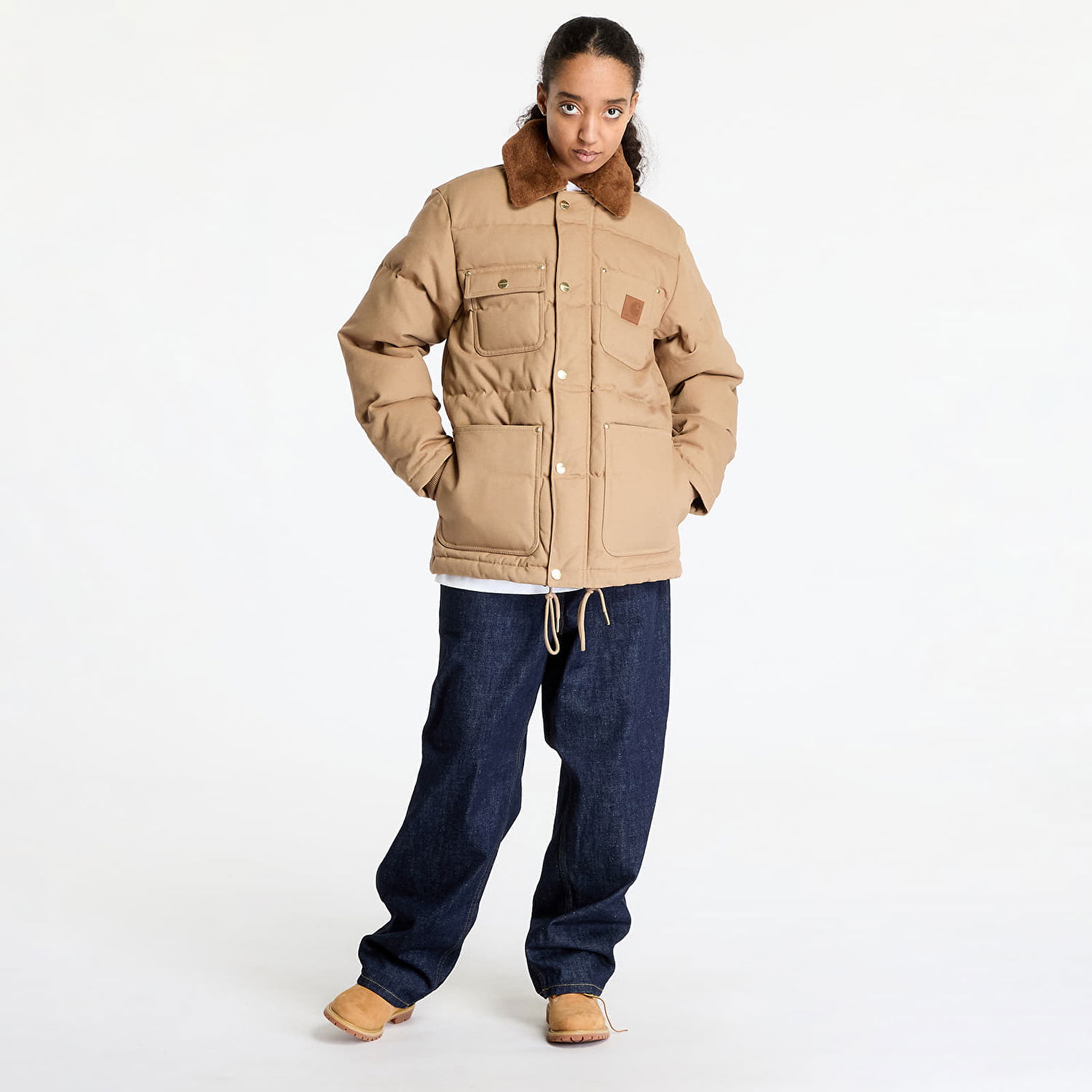 Пуховик Carhartt WIP Rayley Insulated Canvas Work Jacket Коричневий | I033893_2FS_XX, 0