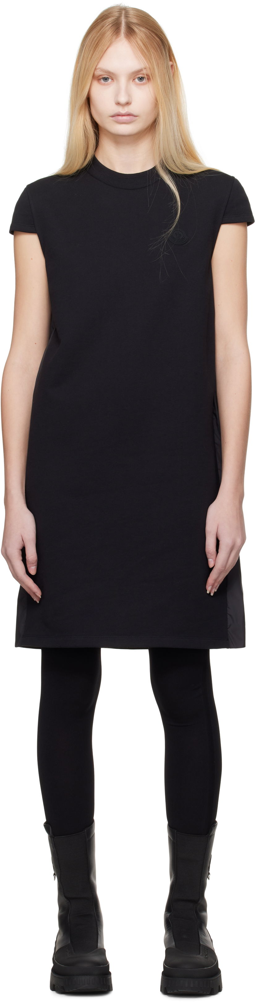 плаття Moncler Moncler Pleated Minidress чорний | K10938I0000689ATK