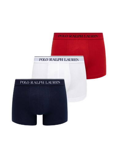 Боксери Polo by Ralph Lauren Cotton Trunk - 3 Pack Різнокольоровий | 714835885008