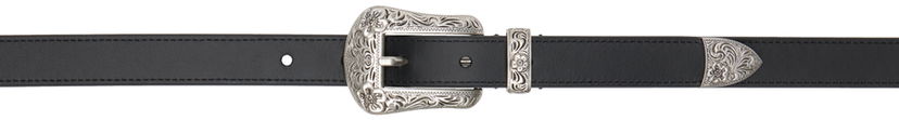 Ремені KENZO Western Leather Belt With Buckle чорний | FE68CE042L25