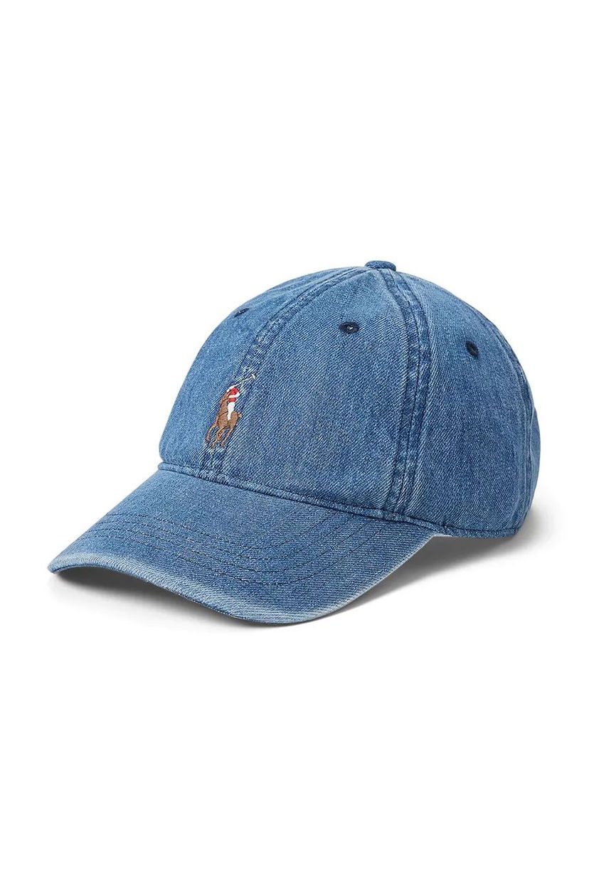Кепка Polo by Ralph Lauren Blue Denim Baseball Cap Синій | 710957172