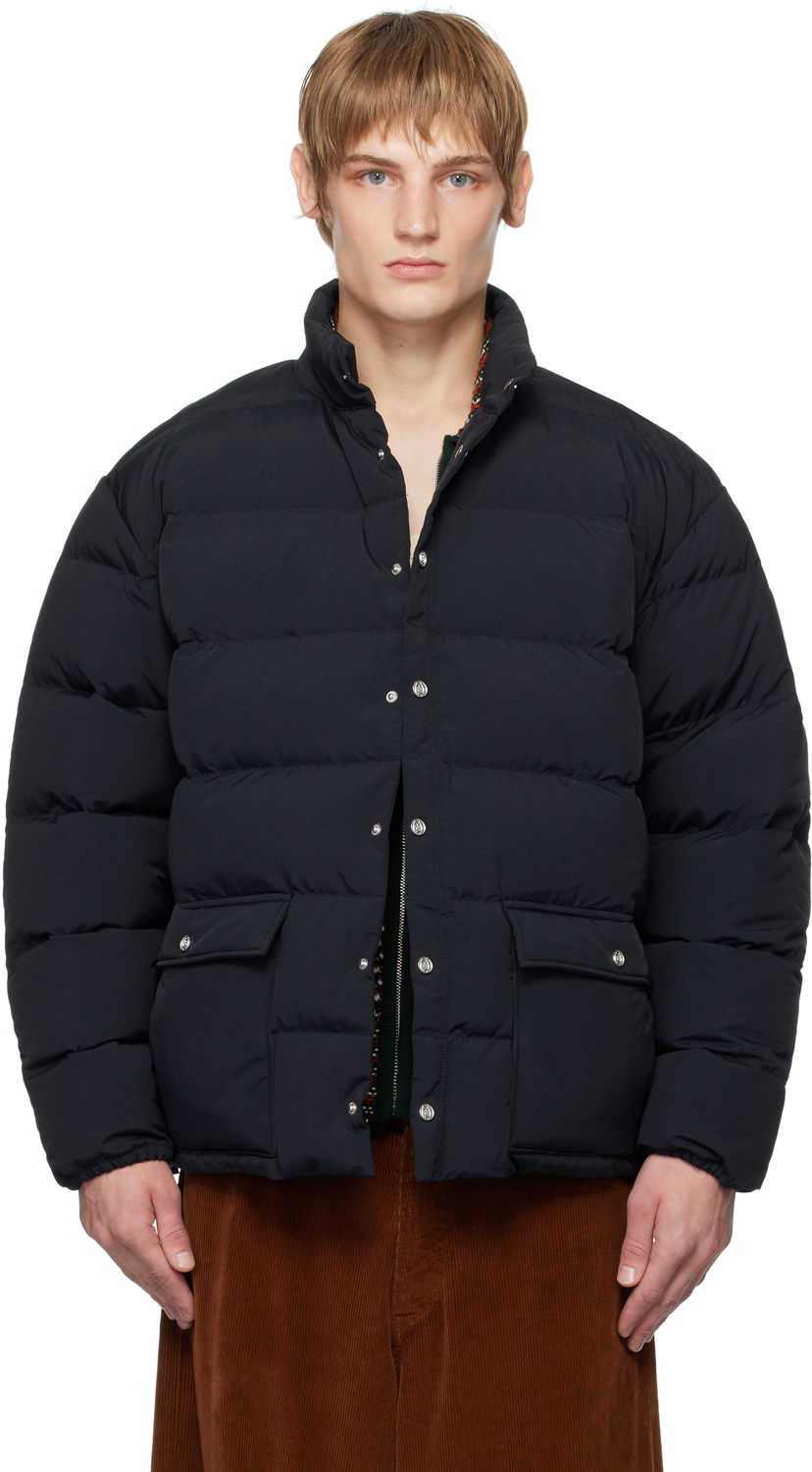 Пуховик Bode Burlington Puffer Down Jacket чорний | MRF24OW006