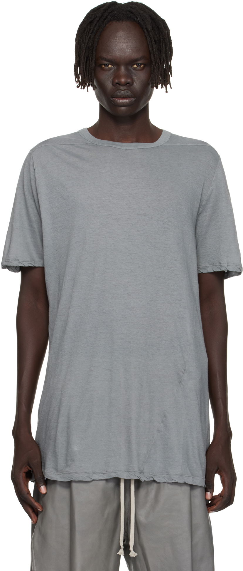 Футболка Rick Owens Rick Owens Concordians Level T-Shirt Сірий | RU02E1264 UC