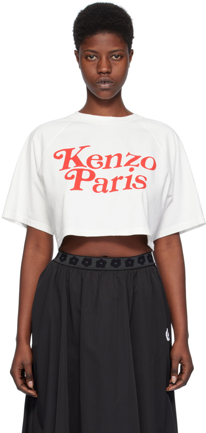 Футболка KENZO Off-White Paris Verdy Edition білий | FE52TS1104SG
