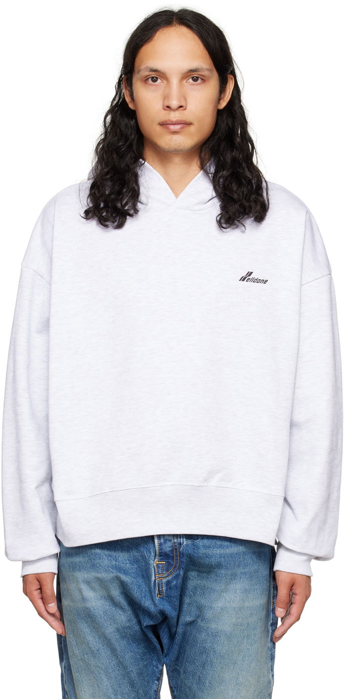 Світшоти We11done We11done Lettering Symbol Hoodie Сірий | WD-TH3-22-840-U-GY