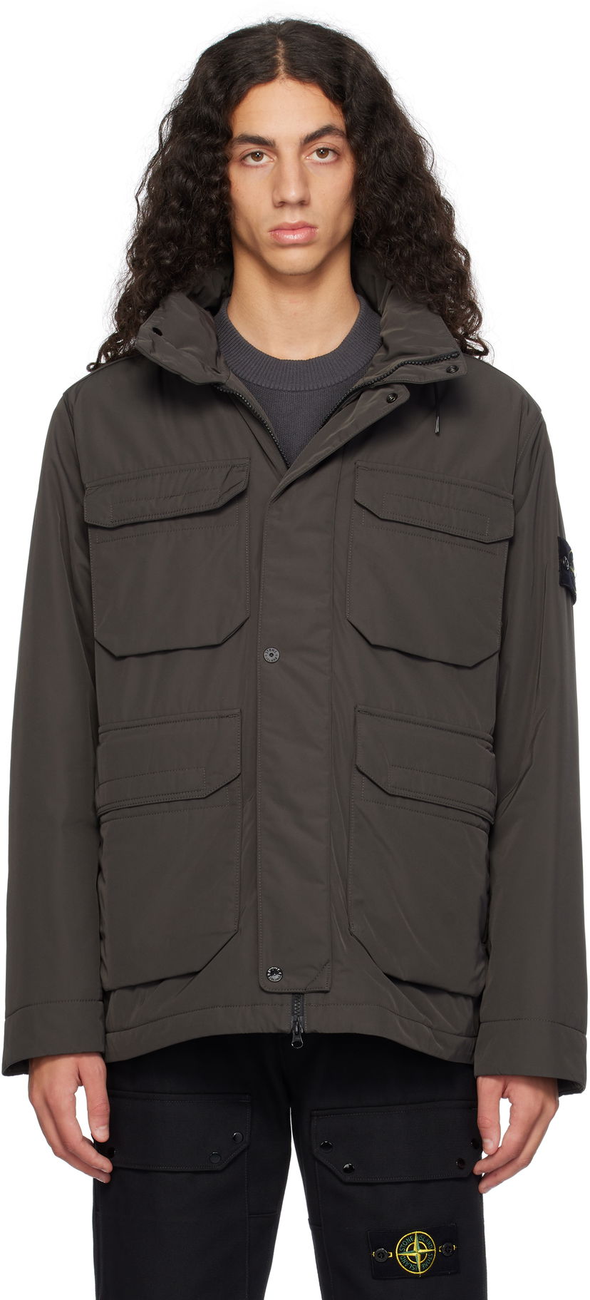 Парка Stone Island 43626 Micro Twill Jacket Сірий | 811543626