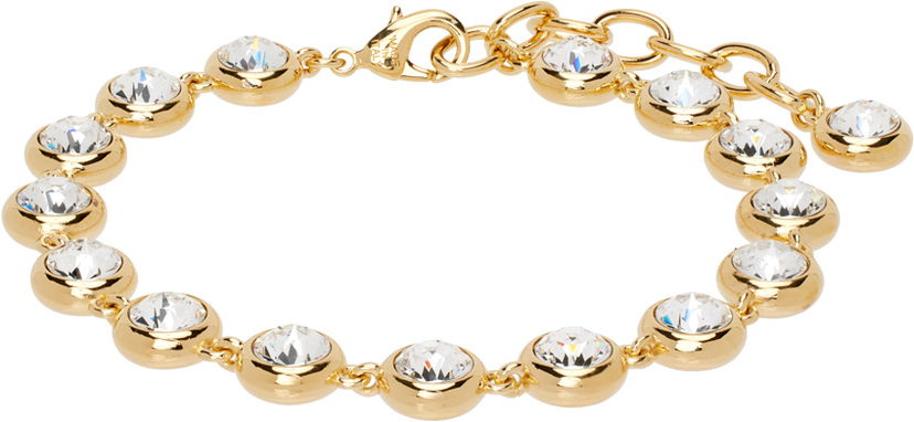 Браслет Amina Muaddi Crystal-Embellished Anklet Металік | IRIS ANKLET