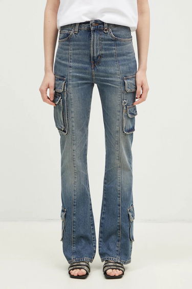 Джинси Fiorucci Multipocket Flared High Waist Jeans Синій | U01FMDJE083DN01DN02, 0