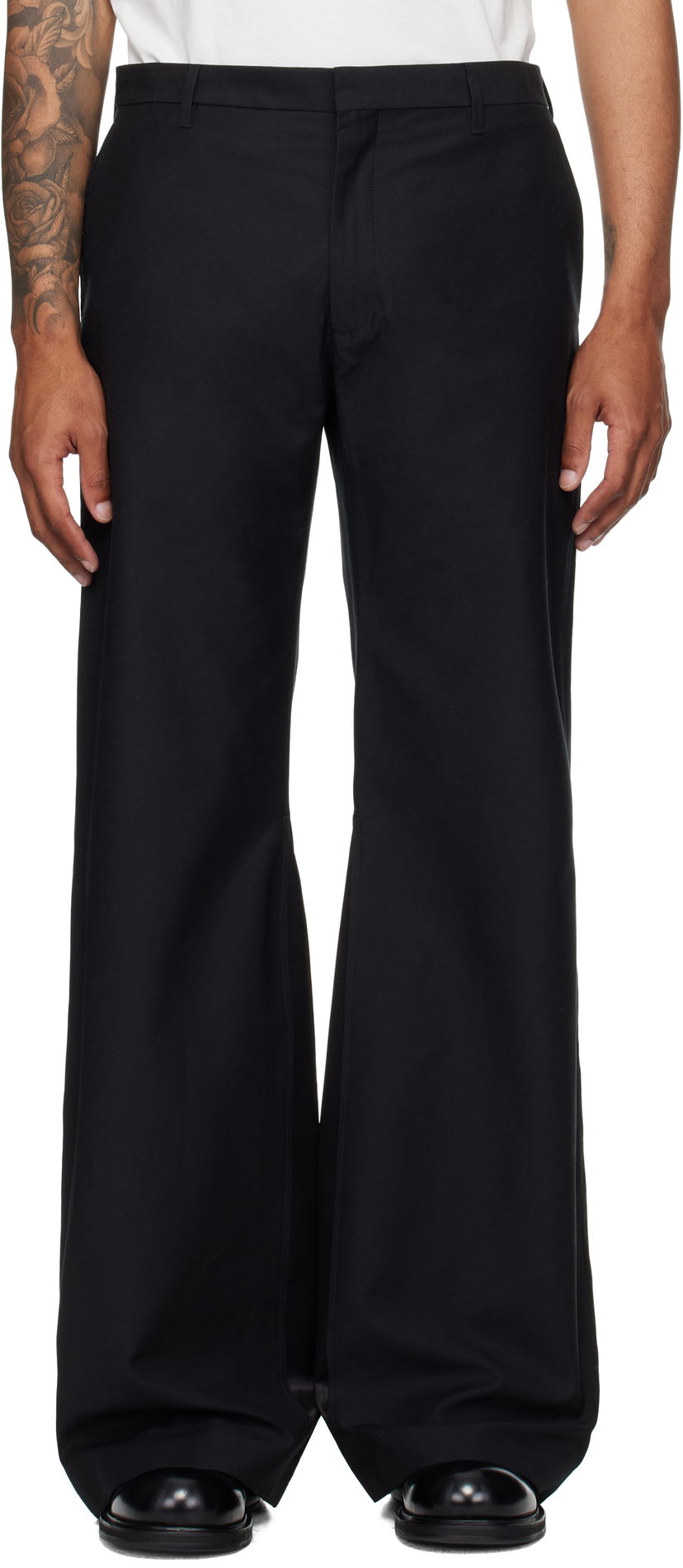 Штани Maison Margiela MM6 Maison Margiela Flared Trousers чорний | SH0KA0054 M35433