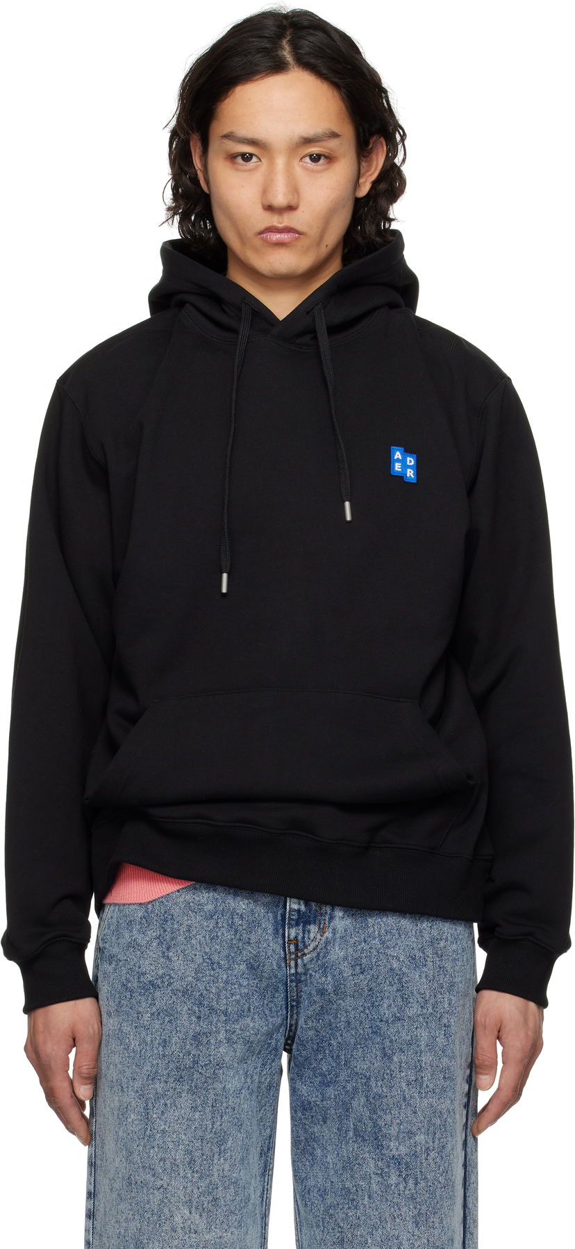 Світшоти ADER ERROR ADER error Sig; TRS Tag 01 Hoodie чорний | BO42FYHD0101BK