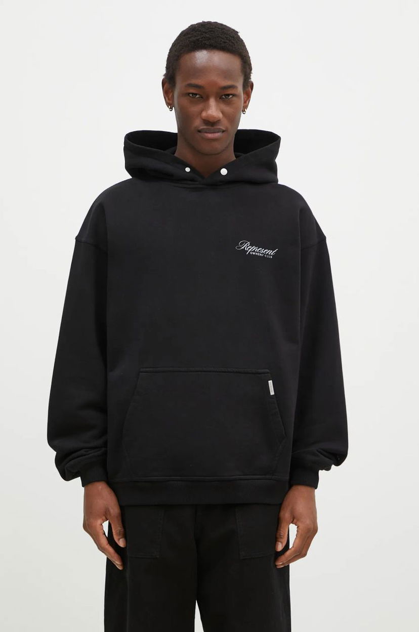Світшоти Represent Clo Owners Club Script Hoodie чорний | OCM41200.001